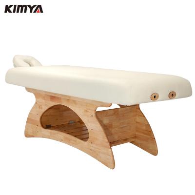 China Contemporary unique design beauty low bed table solid wood facial chair/massage bed for sale