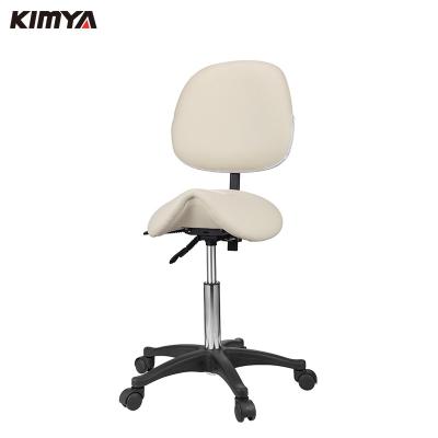 China Kimya new fashion high quality appearance beautiful saddle dental chair/medical stool/dental stool with wheels for sale