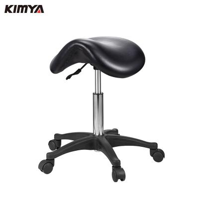 China Beautiful Appearance Ergonomic Swivel Saddle Rolling Hydraulic Comfortable Adjustable Stool For Clinic Spas Beauty Salons Classrooms Home Office for sale