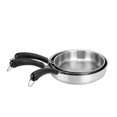 China Customized Non-Stick Customized High Quality Viable Egg Frying Pan Stainless Steel Frying Pan for sale