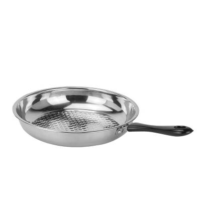 China Hot Selling Stainless Steel Wok Pan Manufacturers Wholesale High Quality Viable Non-Stick Frying Pan for sale