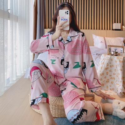 China Factory direct sales QUICK DRY spring and autumn ladies long sleeve pajamas for sale