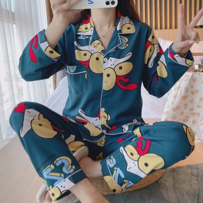 China Factory direct sales spring and autumn ladies QUICK DRY pajamas for sale