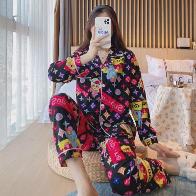 China Factory direct QUICK DRY spring and autumn ladies Korean pajamas for sale