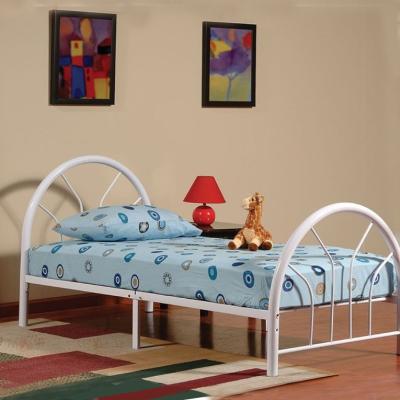 China Wholesale Cheap Single Wrought Iron Beds For Sale Kids Metal Single Bed for sale