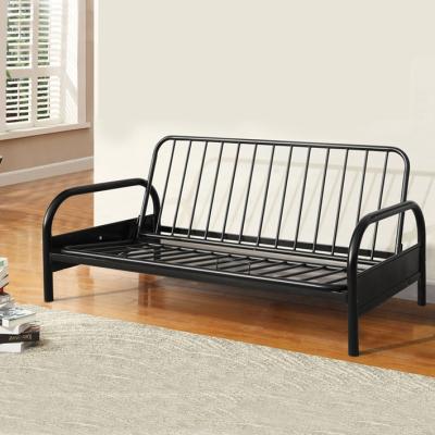 China Good Quality Metal Folding Sofa Bed Low Price Home Soft Metal Futon Bed for sale