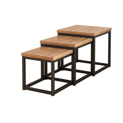 China Single Square MDF Table Top Nesting Side Table for sale