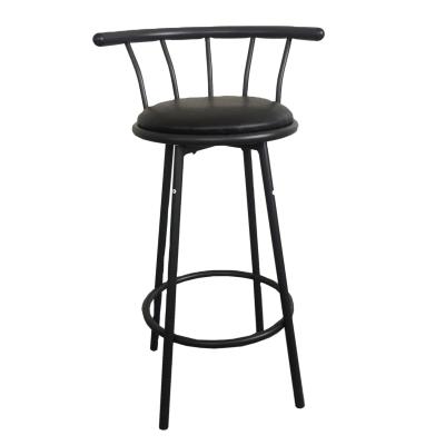 China Simple And Cheap Durable Metal Bar Stool Bar Chair Black Bar Stool for sale