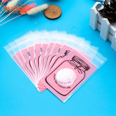 China Recyclable Custom Design Self Adhesive Clear Plastic Sachet , Printed Package Bopp Bag Christmas Gift Packaging Bag for sale