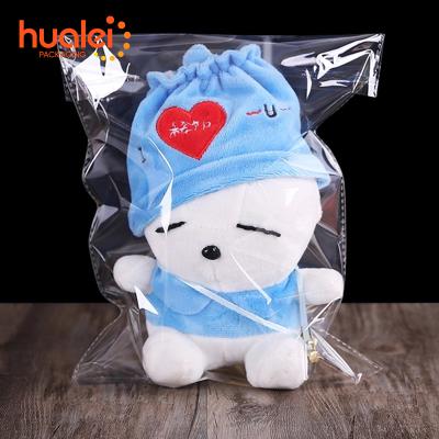 China Yiwu Recyclable Custom Printed Self Adhesive Clear Plastic Cellophane Stuffed Plush Toys OPP Packaging Bag for sale