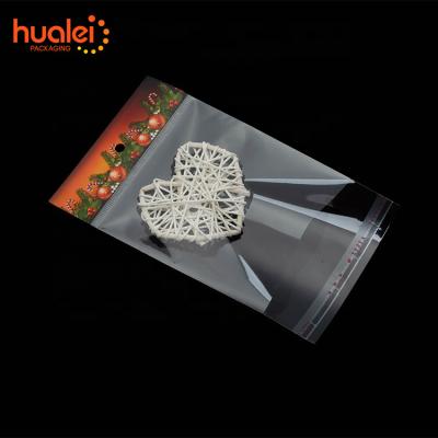 China Recyclable Custom Resealable High Quality Clear Window Cellophane Packaging Cookie Bag Paper Hole Bag With Logo for sale