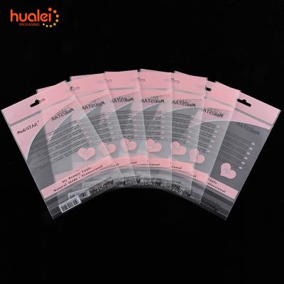 China Factory Supply Recyclable Wholesale Gift Custom Clear Self Adhesive Poly Plastic Bag With Card Opp Header Bag for sale