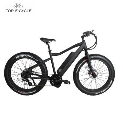 China 2017 Mid Drive Aluminum Alloy B3 750w Bafang Motor Big Tire Snow Electric Bicycle for sale