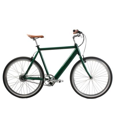 China Street New Arrival 700C Fixed Gear Electric Bike Bicycle With Doors Belt 250W Rear Hub Motor for sale