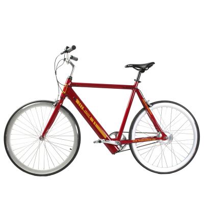 China 700C*25C street aluminum alloy frame fixie bike fixed speed single speed electric bike with built-in lithium battery for sale