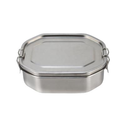 China New Design Stainless Steel Hot Selling Freshness Preservation Bento Box Leakproof Food Container With Silicone Gasket Liner for sale