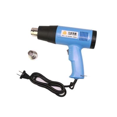 China Ready Current Adjustable Temperature Heat Gun Machine- 220V-240V Industrial Dual Temperature Hot Air Electric Heater Gun 1500W With Nozzle for sale