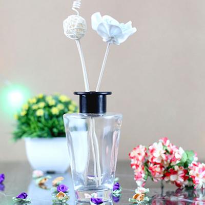 China Home Decoration 200ml Fashion Clear 200/100ml Aromatherapy Bottle Tubular Glass Diffuser Bottle With Screw Cap for sale