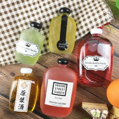 China Food Storage 250ml350ml Small Enzyme Juice Drink Empty Bottle Seal Take-Out Sub-Bottle Food Storage Bottle for sale