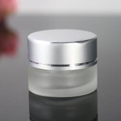 China Chinese Personal Care Supplier 5g10g Transparent Body Glass Bottle Container Eye Cream Jar for sale