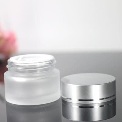 China Wholesale Personal Clear Cream Bottle Glass 15g 5-100g Care Matte Cream Eye Cream Bottle for sale