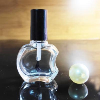 China 10ML Nail Polish Clear Glass Empty Nail Polish Bottle With Cover Brush for sale