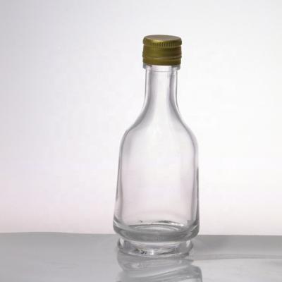 China Empty Glass Alcohol Packaging Mini 50ml 100ml 200ml Wine Liquor Bottles for sale