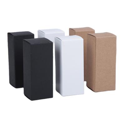 China Recyclable for 5ml to 100ml essential oil galss bottle kraft paper box packaging cardboard box for sale