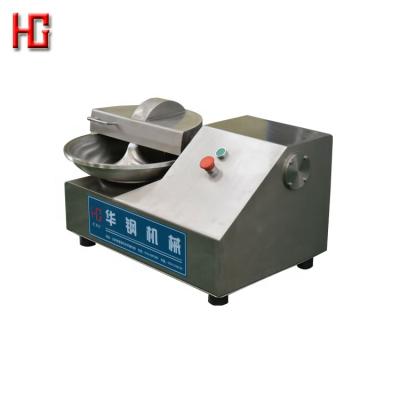 China Meat processing high efficiency 5L sausage meat bowl cutter/industrial meat cutting machine/meat bowl cutter with inverter for sale