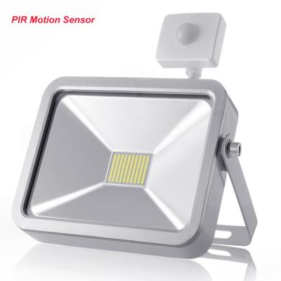 China Outdoor LED Flood Lights IP65 With PIR Motion Sensor , Garden Security Lighting 30W for sale