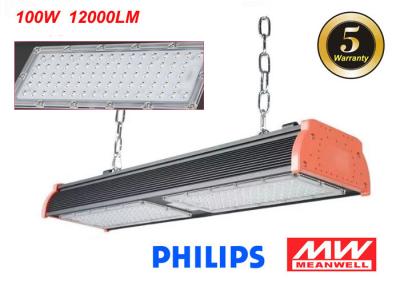 China 100 Watt Warehouse High Bay LED Light 120lm/W 4000K , Aluminium Alloy Body Materials for sale