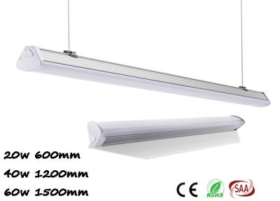 China 100/130lm/W Indoor Linear Suspended LED Lighting With 2700-6500K CCT , 2ft 4ft 5ft for sale