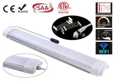 China Aluminium 1500mm IP65 LED Tri Proof Light Fixture 60W 120lm/w 4000-4500K Daylight White for sale