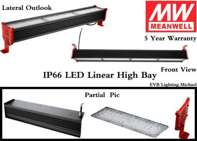 China 5500 - 44000lm LED Hanging Linear High Bay IP66 With PMMA Lens 285*140*125mm for sale