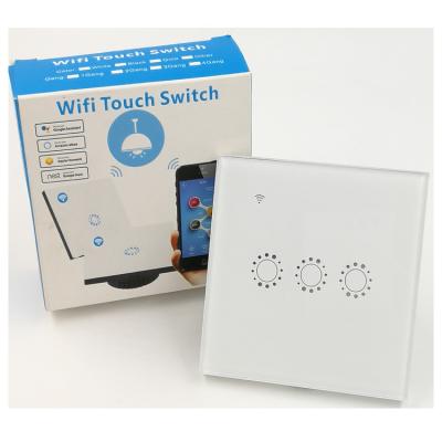 China Smart home automation Google Alex voice control wifi phone lamp switch touch switch for sale