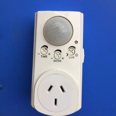 China Residential/General Purpose Human Body Motion Sensor Socket Adapter AU for sale