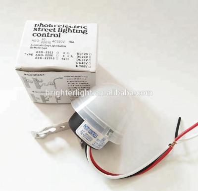 China 220V 10A Electric Momentary Photo Street Light Automatic Switch for sale