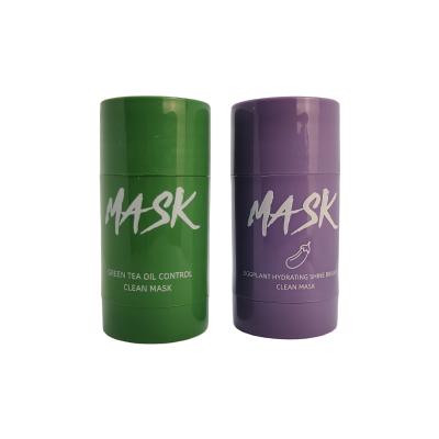 China 40G Moisturizer Acne Treatment Mask Stick Oil Control Green Tea Mask Replenishing Deep Cleansing Solid Cream for sale