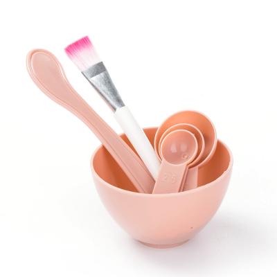 China Skin Care DIY Blue Hydraulic Jelly Cosmetic Facial Mixing Bowl Set with Spoon and Spatula Plastic Mixing Bowls Beauty Cosmetics Tools for sale