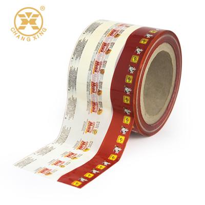 Cina PET PVC VMPET Candy Twist Chocolate Roll Stock Film Laminated Material in vendita