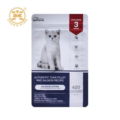 China Fabrieksop maat verpakkingszakken voor huisdieren Plastic Ziplock Dog Cat Pet Food Bag Flat Bottom Bags 5kg 10kg 15kg 20kg Voor huisdiervoeding Te koop