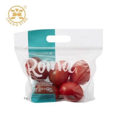 China El empaquetado seco reutilizable de la fruta de la fruta fresca VMPET Transoparent empaqueta 500g se coloca encima de bolsas con la ventana en venta