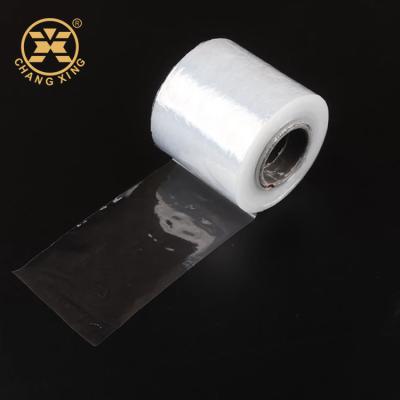 China 18um LLDPE Stretch Film Raw Material Transparent Plastic Wrap Roll Oriented PP for sale