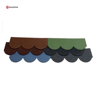 China Farmhouse China Factory Price Galvanized Metal Shingle Fish Scale Roofing Sheets Copper Color Metal Stone Coated Roof Tiles For Home for sale