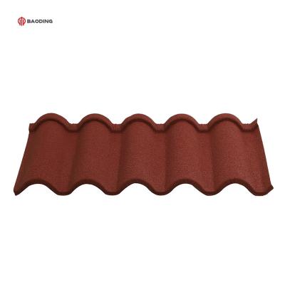 China Customization Farmhouse Many Type Stone Color Coated Roofing Tiles Prices In China Suppliers Stone Metal Coated Roof Tile for sale