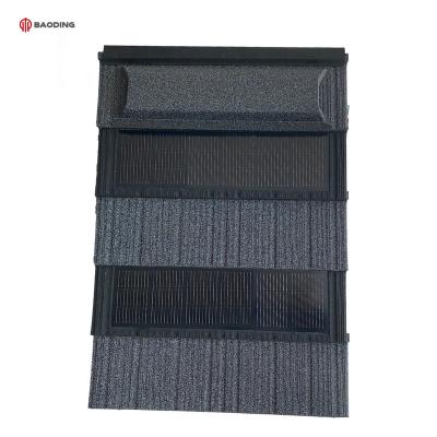 China Red Solar Panel BIPV Solar Panel Farm Gain Roof BIPV Roof Tiles Transparent Solar Cell System Red Roof Tiles for sale