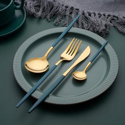 China Sustainable Best Selling Sleeves Silverware Sets Luxury High Quality Stainless Steel Cutlery Spoon Holder for sale