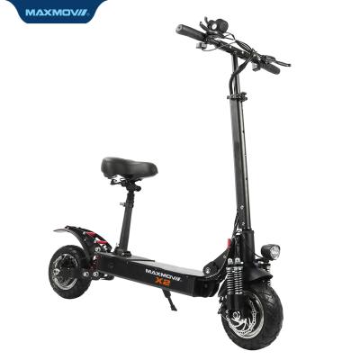 China Chinese 52V 18AH 2400W Unisex Double Hub Motor Electric Scooter For Adults for sale