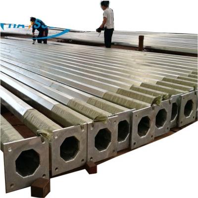 China Octagonal Steel Street Road Poles Street Light Pole With Different Height Of 6m 8m 10m 12m for sale