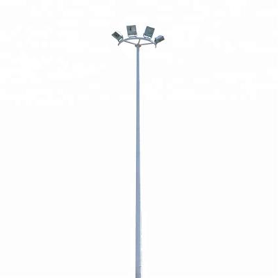 China Square Galvanized 15m Octagonal Steel High Mast Flood Lighting Pole Factory Price for sale